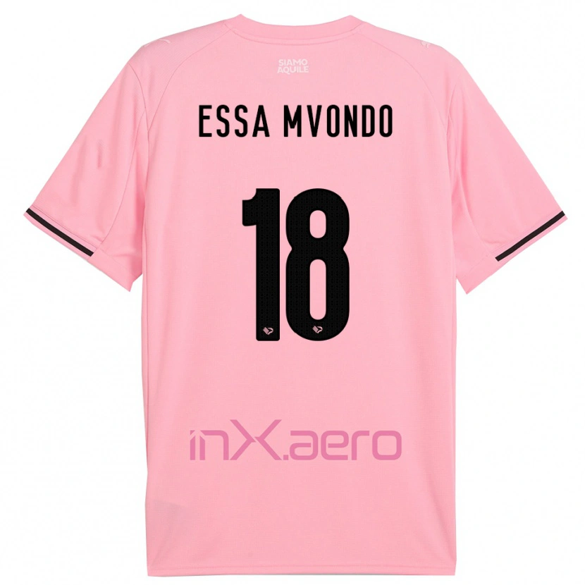 Danxen Dames Troy Evans Essa Mvondo #18 Roze Zwart Thuisshirt Thuistenue 2025/26 T-Shirt België
