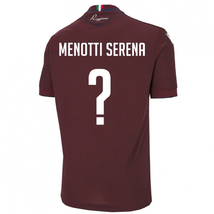 Danxen Dames Toma Menotti Serena #0 Bourgondië Wit Thuisshirt Thuistenue 2025/26 T-Shirt België