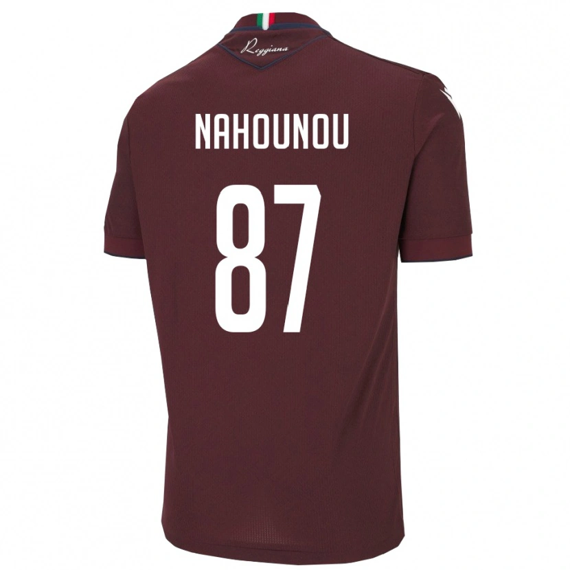Danxen Dames Yannis Nahounou #87 Bourgondië Wit Thuisshirt Thuistenue 2025/26 T-Shirt België