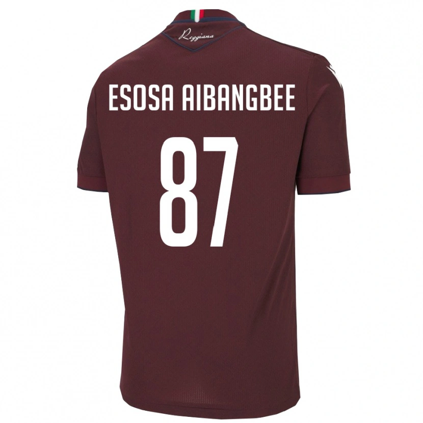 Danxen Dames Simon Esosa Aibangbee #87 Bourgondië Wit Thuisshirt Thuistenue 2025/26 T-Shirt België