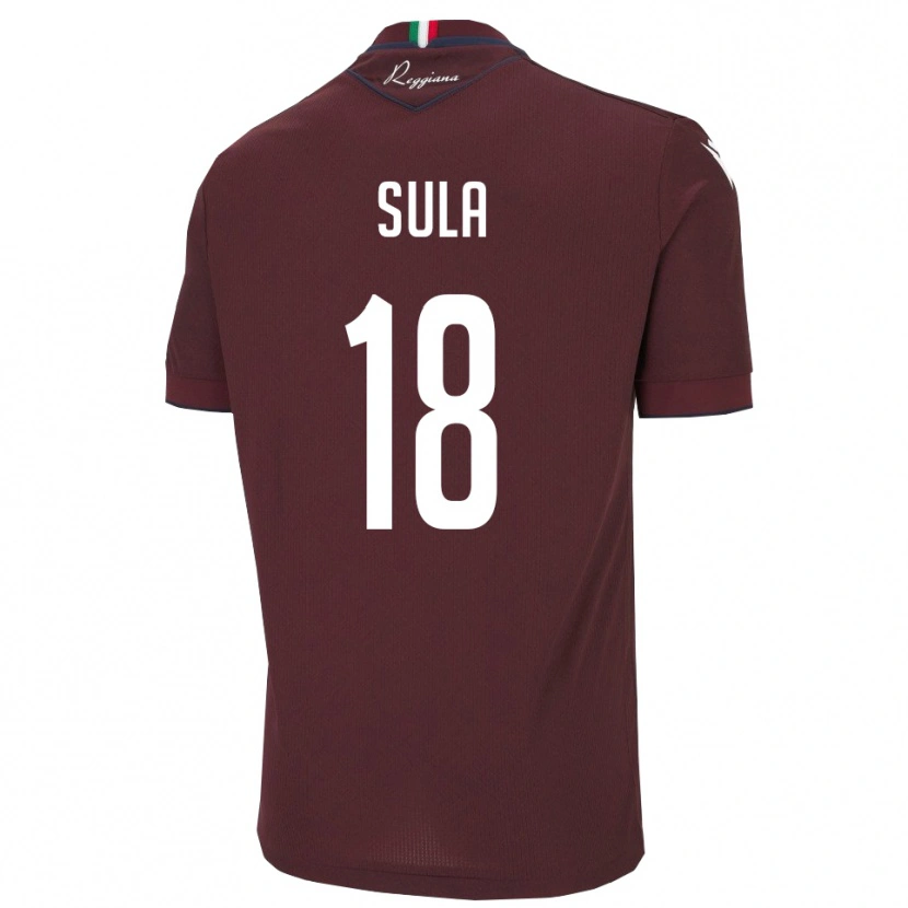 Danxen Dames Joel Sula #18 Bourgondië Wit Thuisshirt Thuistenue 2025/26 T-Shirt België