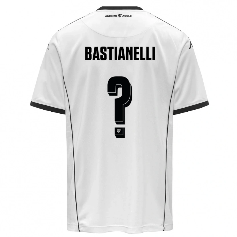Danxen Dames Flavio Bastianelli #0 Wit Zwart Thuisshirt Thuistenue 2025/26 T-Shirt België