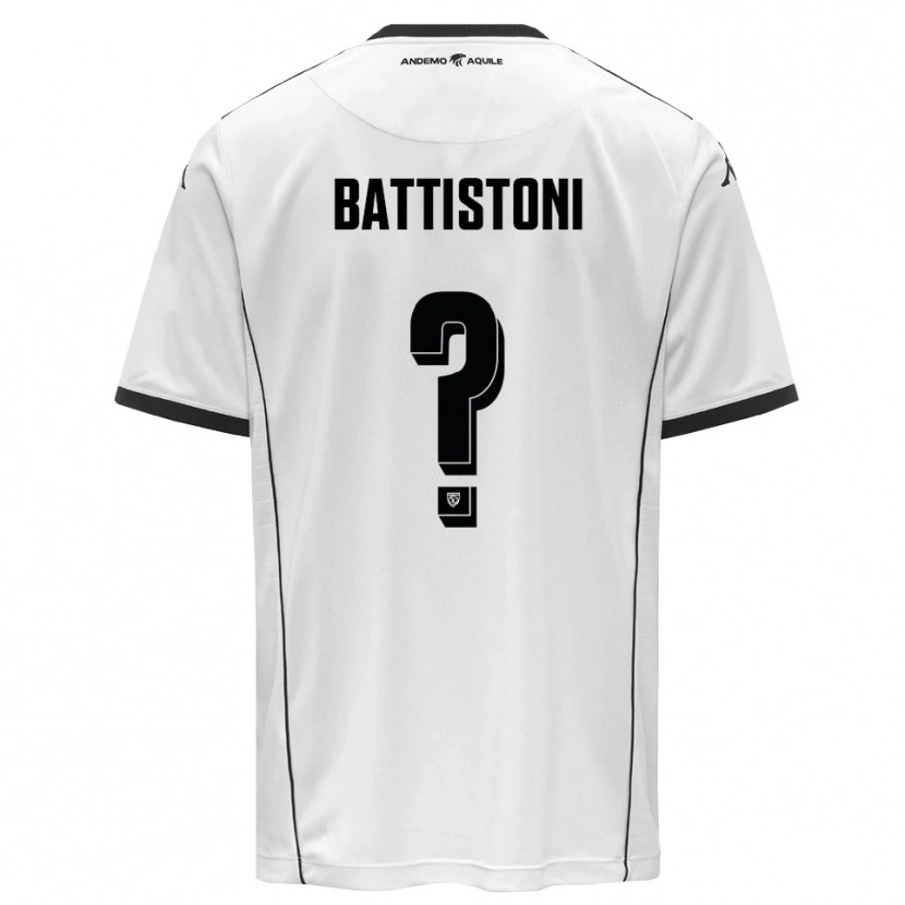 Danxen Dames Gabriele Battistoni #0 Wit Zwart Thuisshirt Thuistenue 2025/26 T-Shirt België