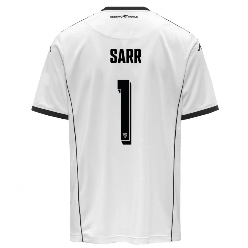 Danxen Dames Mouhamadou Sarr #1 Wit Zwart Thuisshirt Thuistenue 2025/26 T-Shirt België