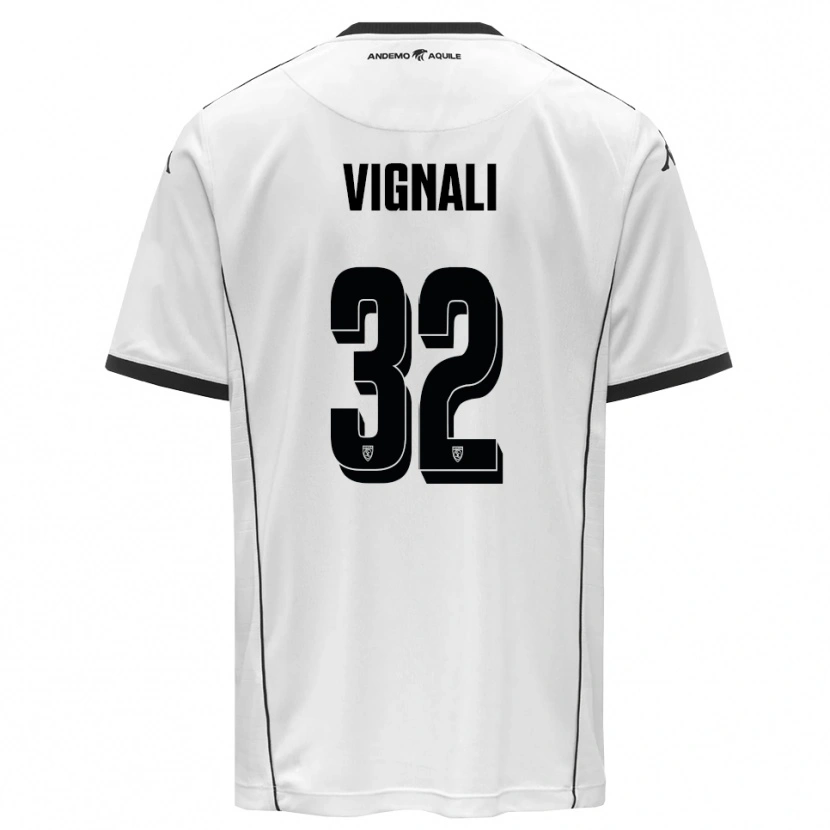 Danxen Dames Luca Vignali #32 Wit Zwart Thuisshirt Thuistenue 2025/26 T-Shirt België