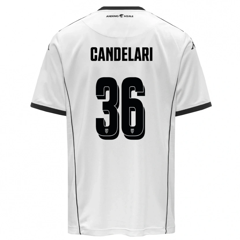 Danxen Dames Pietro Candelari #36 Wit Zwart Thuisshirt Thuistenue 2025/26 T-Shirt België