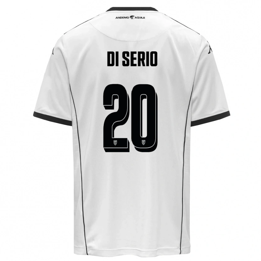 Danxen Dames Giuseppe Di Serio #20 Wit Zwart Thuisshirt Thuistenue 2025/26 T-Shirt België