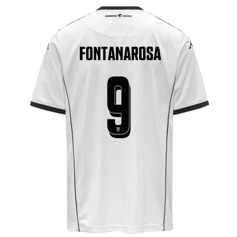 Danxen Dames Riccardo Fontanarosa #9 Wit Zwart Thuisshirt Thuistenue 2025/26 T-Shirt België