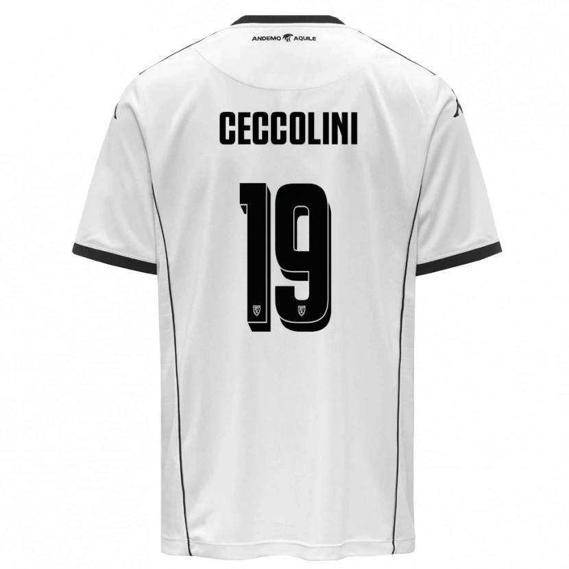 Danxen Dames Jacopo Ceccolini #19 Wit Zwart Thuisshirt Thuistenue 2025/26 T-Shirt België