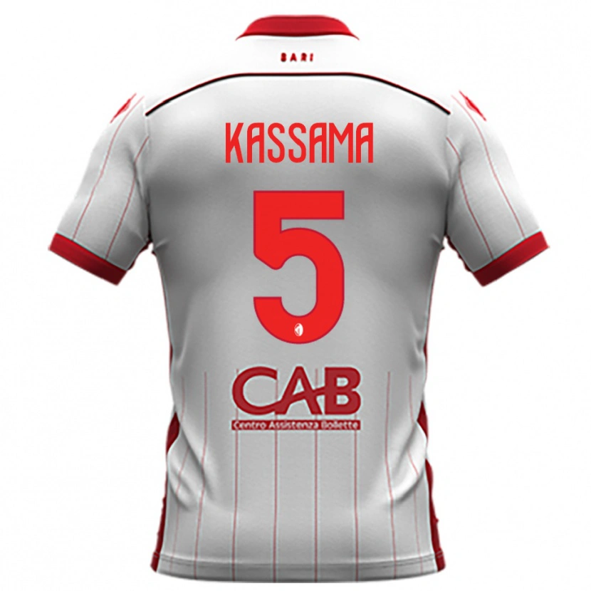 Danxen Dames Sheriff Kassama #5 Wit Rood Thuisshirt Thuistenue 2025/26 T-Shirt België