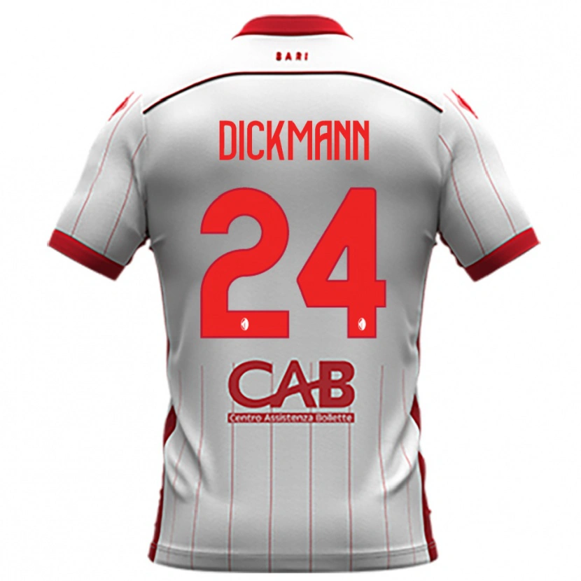 Danxen Dames Lorenzo Dickmann #24 Wit Rood Thuisshirt Thuistenue 2025/26 T-Shirt België