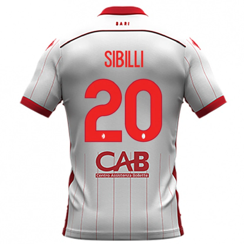 Danxen Dames Giuseppe Sibilli #20 Wit Rood Thuisshirt Thuistenue 2025/26 T-Shirt België