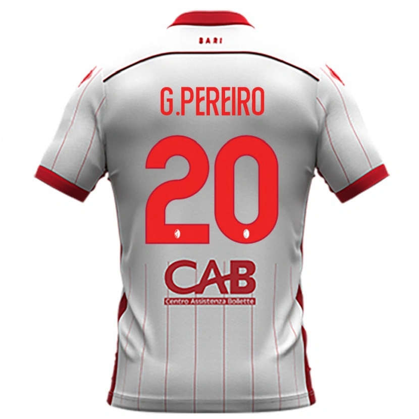 Danxen Dames Gastón Pereiro #20 Wit Rood Thuisshirt Thuistenue 2025/26 T-Shirt België