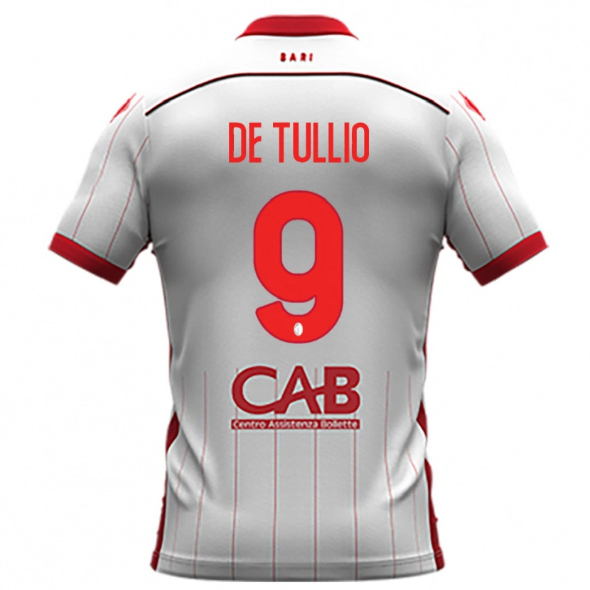 Danxen Dames Domenico De Tullio #9 Wit Rood Thuisshirt Thuistenue 2025/26 T-Shirt België