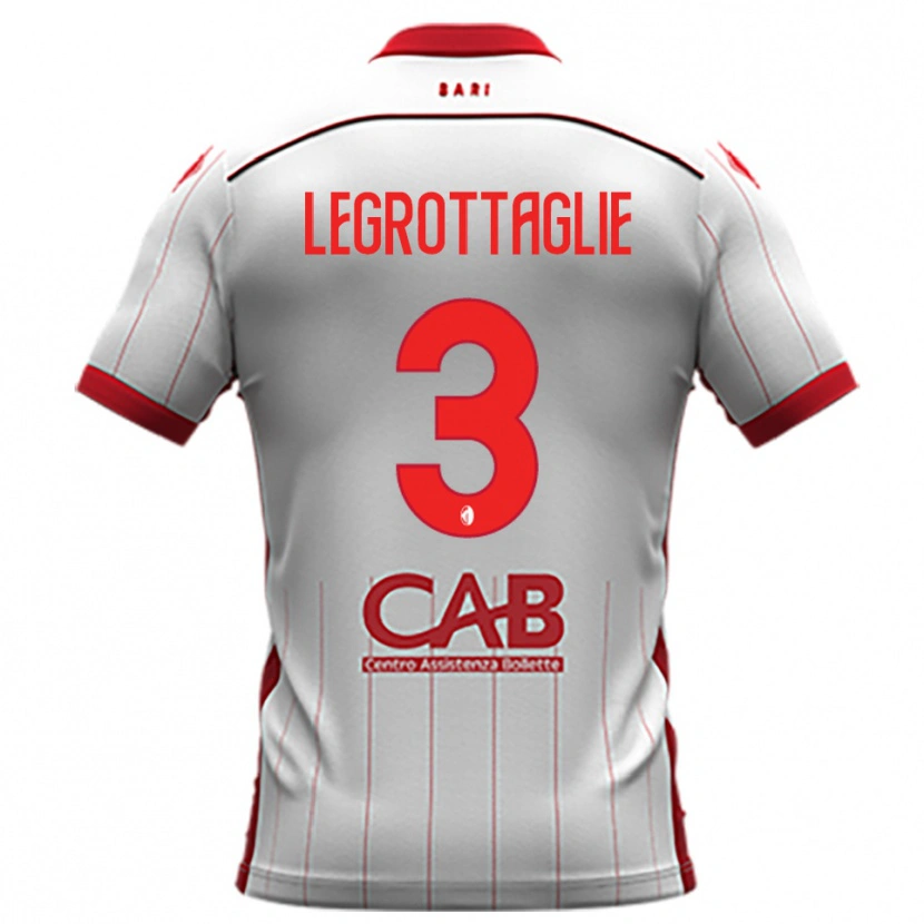 Danxen Dames Umberto Legrottaglie #3 Wit Rood Thuisshirt Thuistenue 2025/26 T-Shirt België