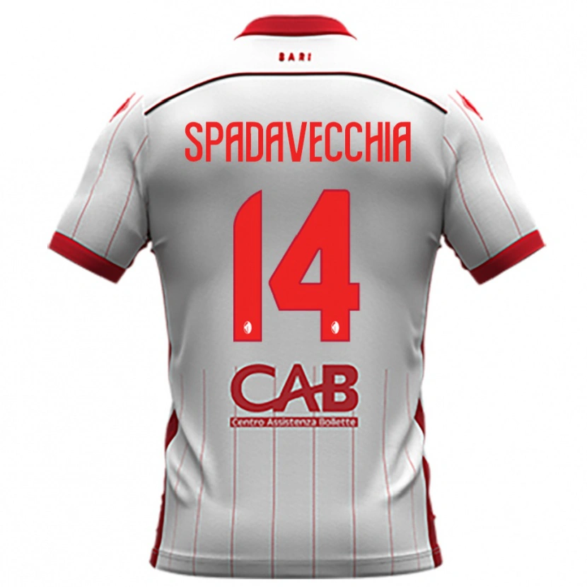 Danxen Dames Pantaleo Spadavecchia #14 Wit Rood Thuisshirt Thuistenue 2025/26 T-Shirt België