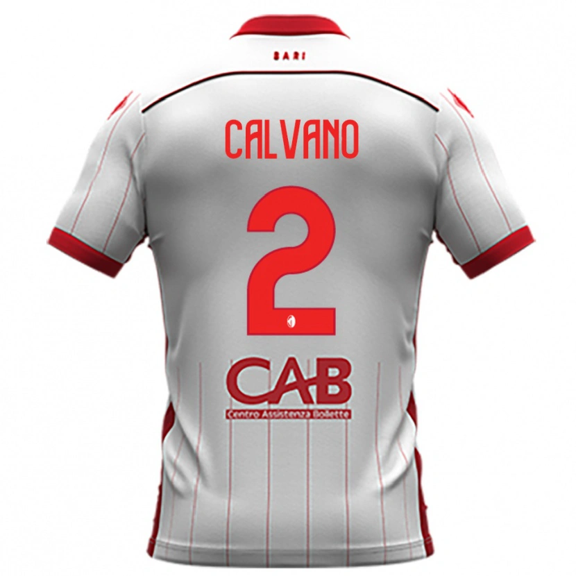 Danxen Dames Savino Calvano #2 Wit Rood Thuisshirt Thuistenue 2025/26 T-Shirt België