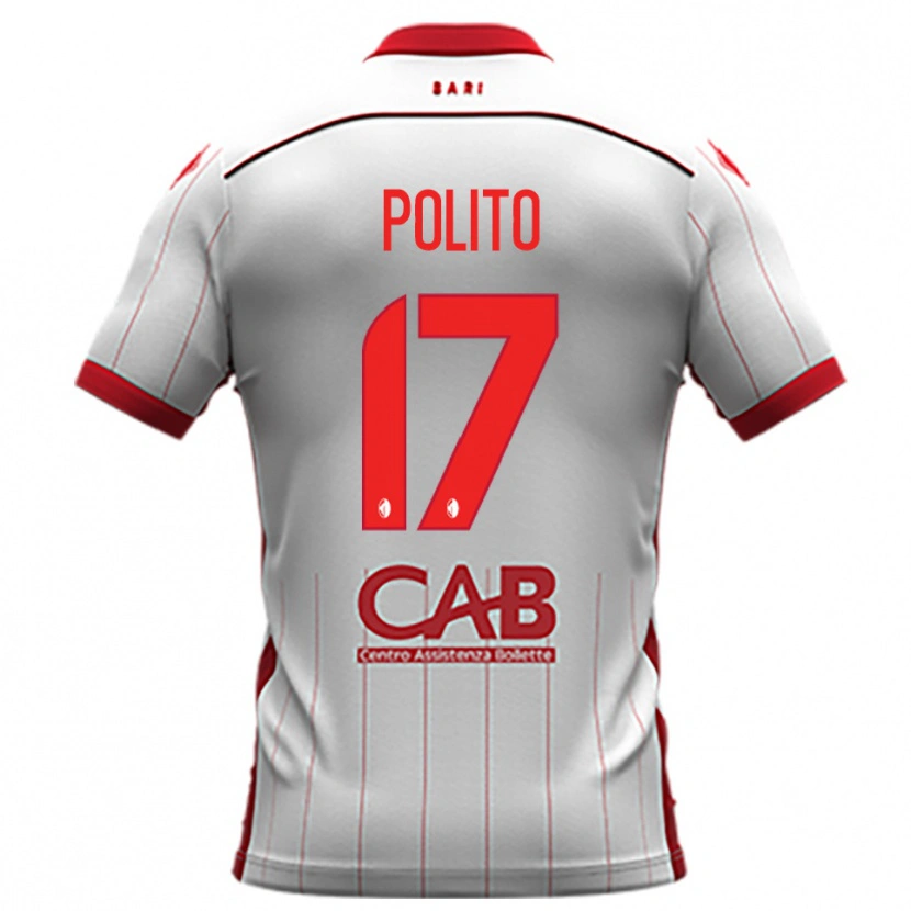 Danxen Dames Fabio Polito #17 Wit Rood Thuisshirt Thuistenue 2025/26 T-Shirt België