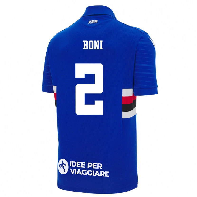 Danxen Dames Dennis Boni #2 Blauw Wit Thuisshirt Thuistenue 2025/26 T-Shirt België