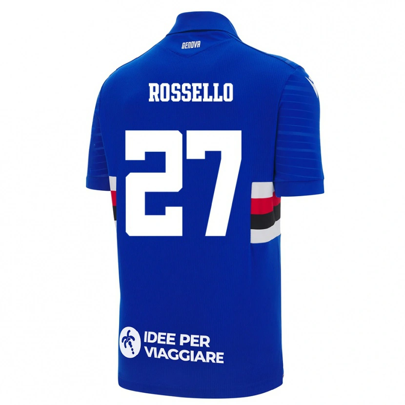 Danxen Dames Simone Rossello #27 Blauw Wit Thuisshirt Thuistenue 2025/26 T-Shirt België