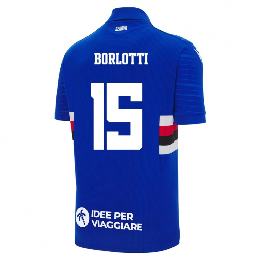 Danxen Dames Lorenzo Borlotti #15 Blauw Wit Thuisshirt Thuistenue 2025/26 T-Shirt België