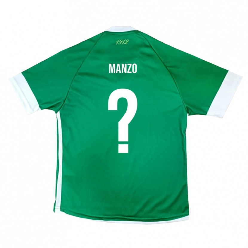 Danxen Dames Antonio Manzo #0 Groen Wit Thuisshirt Thuistenue 2025/26 T-Shirt België