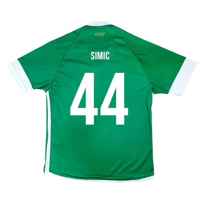Danxen Dames Lorenco Simic #44 Groen Wit Thuisshirt Thuistenue 2025/26 T-Shirt België