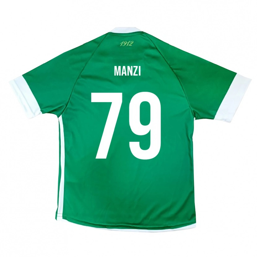 Danxen Dames Claudio Manzi #79 Groen Wit Thuisshirt Thuistenue 2025/26 T-Shirt België