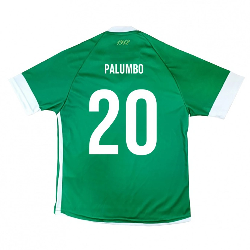 Danxen Dames Martin Palumbo #20 Groen Wit Thuisshirt Thuistenue 2025/26 T-Shirt België