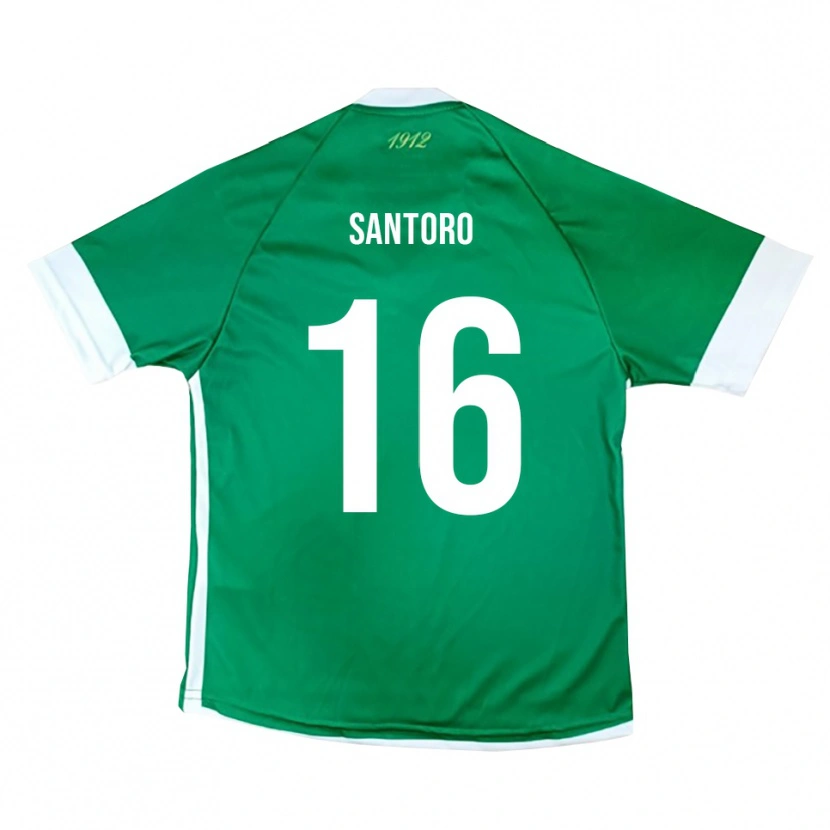 Danxen Dames Vittorio Santoro #16 Groen Wit Thuisshirt Thuistenue 2025/26 T-Shirt België