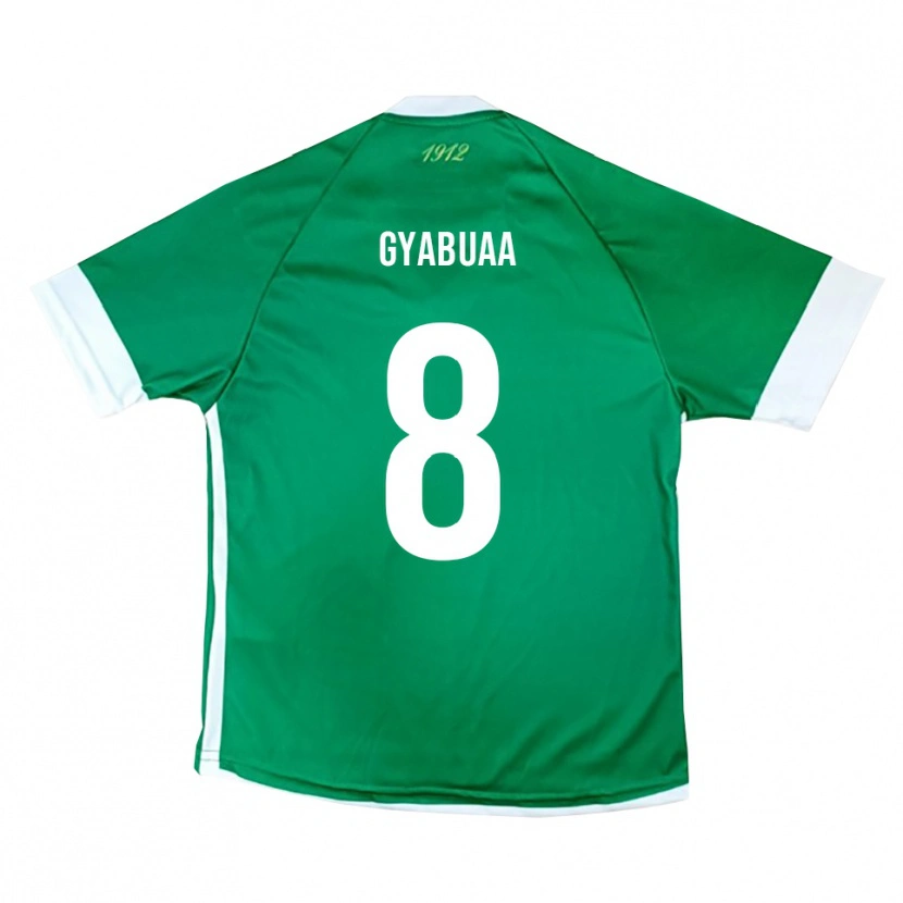 Danxen Dames Emmanuel Gyabuaa #8 Groen Wit Thuisshirt Thuistenue 2025/26 T-Shirt België