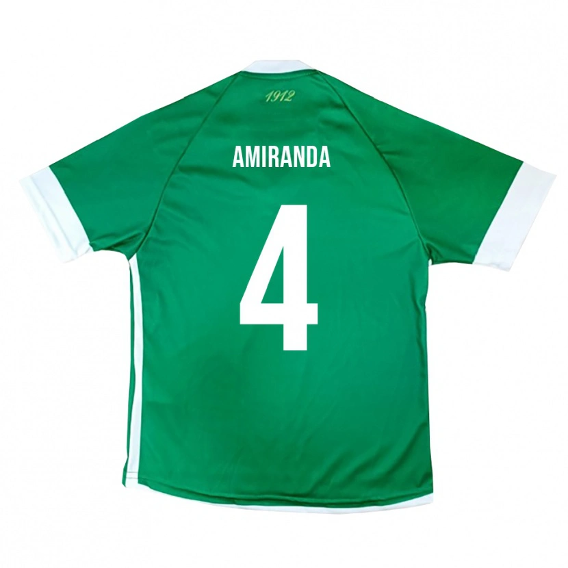 Danxen Dames Francesco Amiranda #4 Groen Wit Thuisshirt Thuistenue 2025/26 T-Shirt België