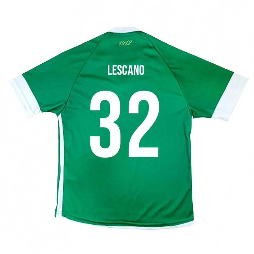 Danxen Dames Facundo Lescano #32 Groen Wit Thuisshirt Thuistenue 2025/26 T-Shirt België