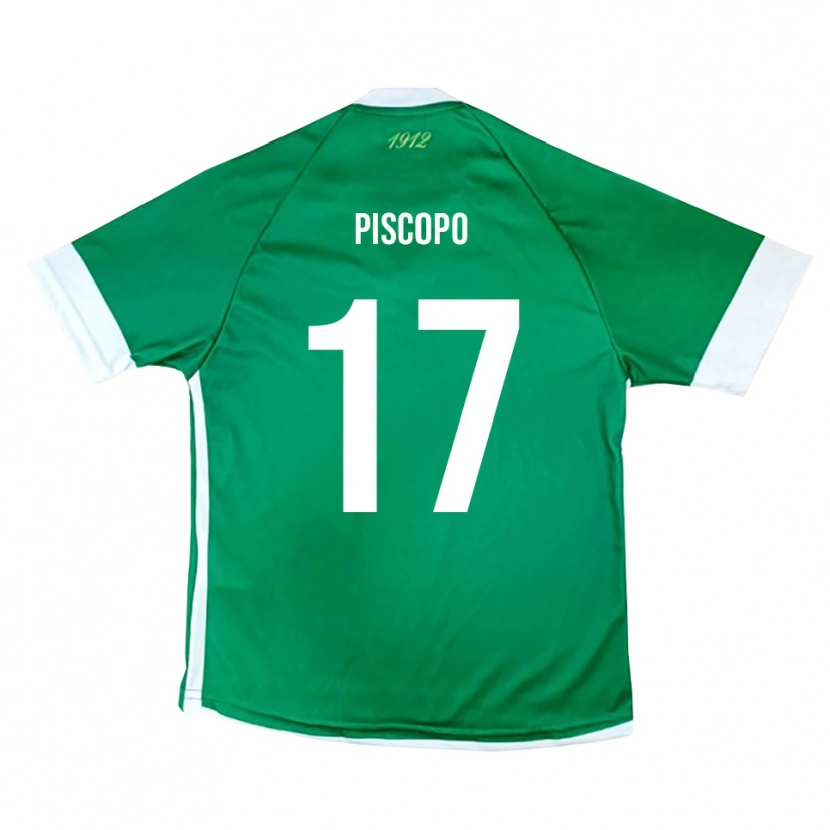 Danxen Dames Francesco Piscopo #17 Groen Wit Thuisshirt Thuistenue 2025/26 T-Shirt België