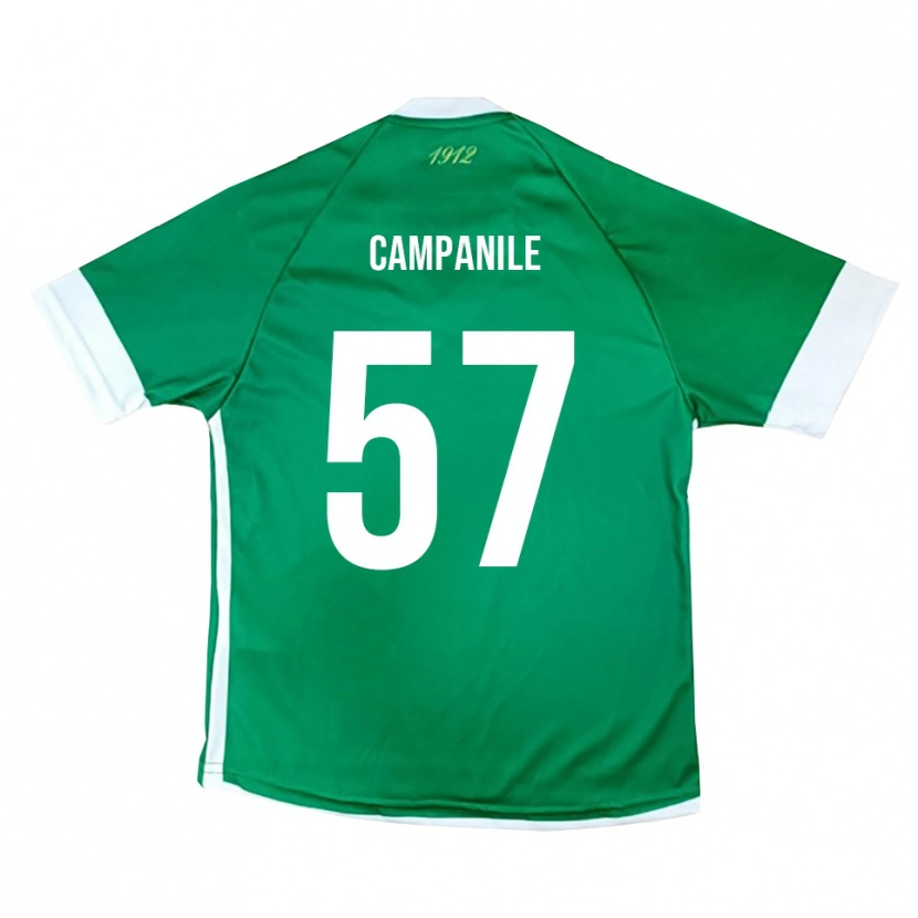 Danxen Dames Alessandro Campanile #57 Groen Wit Thuisshirt Thuistenue 2025/26 T-Shirt België