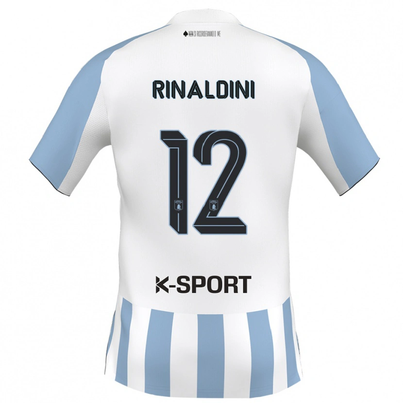 Danxen Dames Ruben Rinaldini #12 Wit Hemelsblauw Thuisshirt Thuistenue 2025/26 T-Shirt België