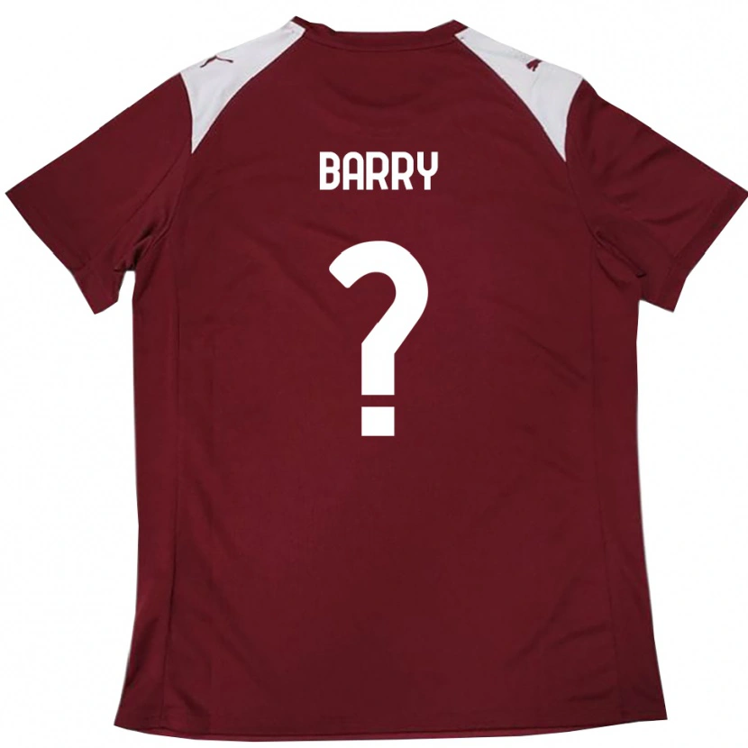 Danxen Dames Sammy Barry #0 Bourgondië Wit Thuisshirt Thuistenue 2025/26 T-Shirt België