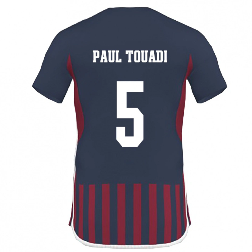 Danxen Dames Jean Paul Touadi #5 Donkerblauw Rood Thuisshirt Thuistenue 2025/26 T-Shirt België