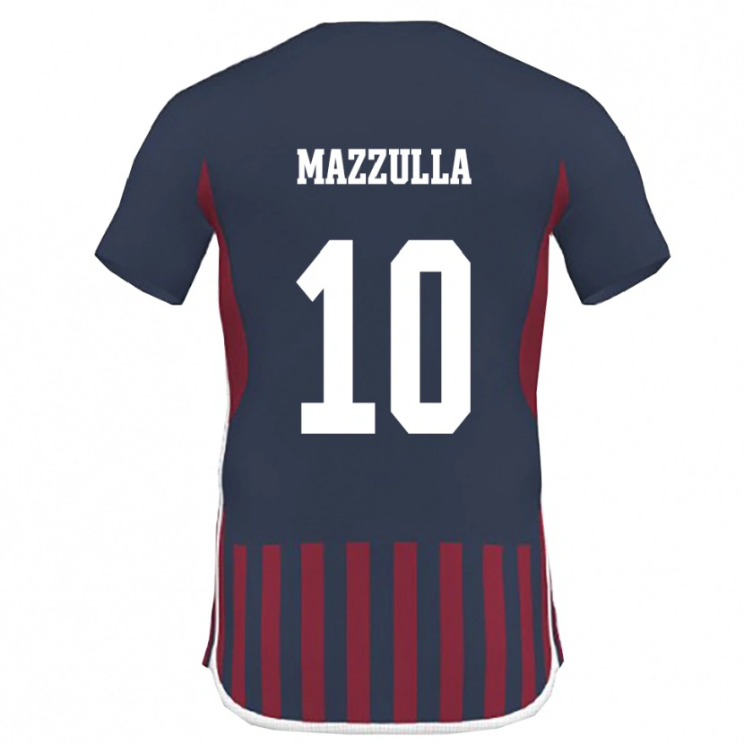 Danxen Dames Adolfo Mazzulla #10 Donkerblauw Rood Thuisshirt Thuistenue 2025/26 T-Shirt België