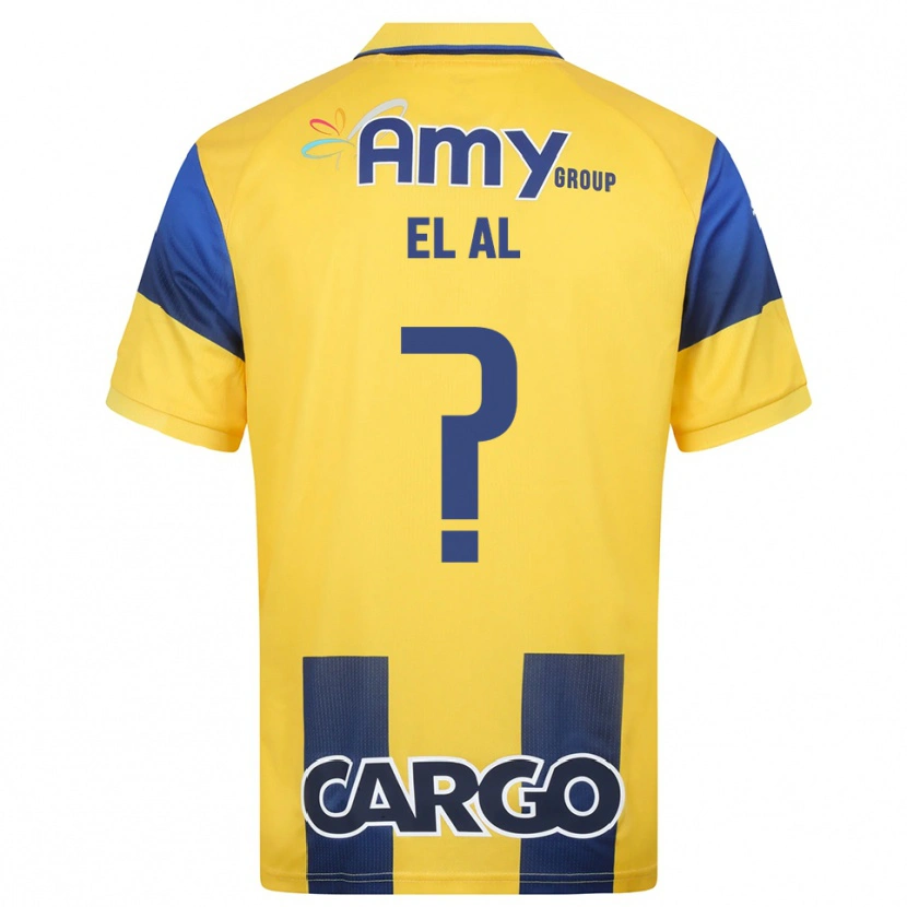 Danxen Dames Tom El Al #0 Geel Donkerblauw Thuisshirt Thuistenue 2025/26 T-Shirt België