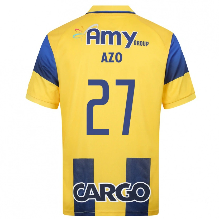 Danxen Dames Ori Azo #27 Geel Donkerblauw Thuisshirt Thuistenue 2025/26 T-Shirt België