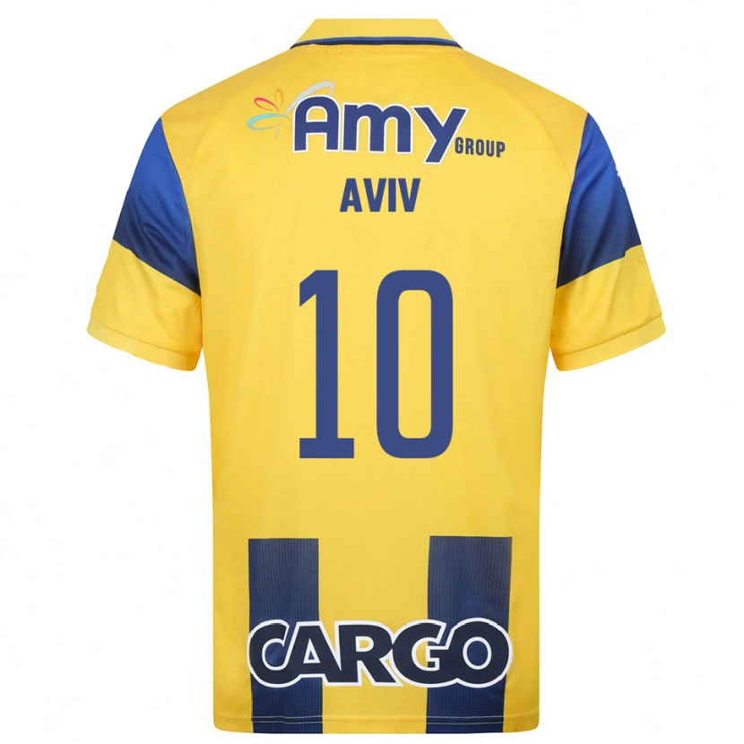 Danxen Dames Yoyo Aviv #10 Geel Donkerblauw Thuisshirt Thuistenue 2025/26 T-Shirt België