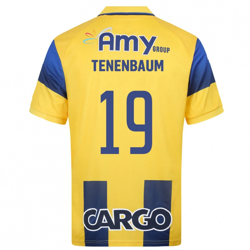 Danxen Dames Daniel Tenenbaum #19 Geel Donkerblauw Thuisshirt Thuistenue 2025/26 T-Shirt België