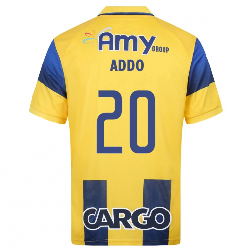 Danxen Dames Henry Addo #20 Geel Donkerblauw Thuisshirt Thuistenue 2025/26 T-Shirt België