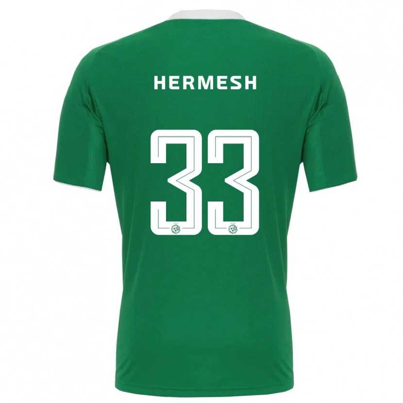 Danxen Dames Liam Hermesh #33 Groen Wit Thuisshirt Thuistenue 2025/26 T-Shirt België