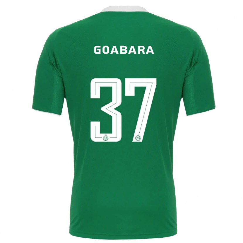 Danxen Dames Ibrahim Goabara #37 Groen Wit Thuisshirt Thuistenue 2025/26 T-Shirt België