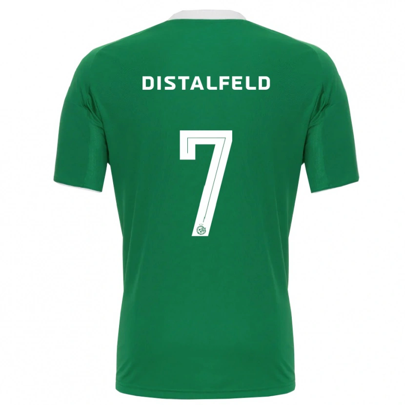 Danxen Dames Yanai Distalfeld #7 Groen Wit Thuisshirt Thuistenue 2025/26 T-Shirt België