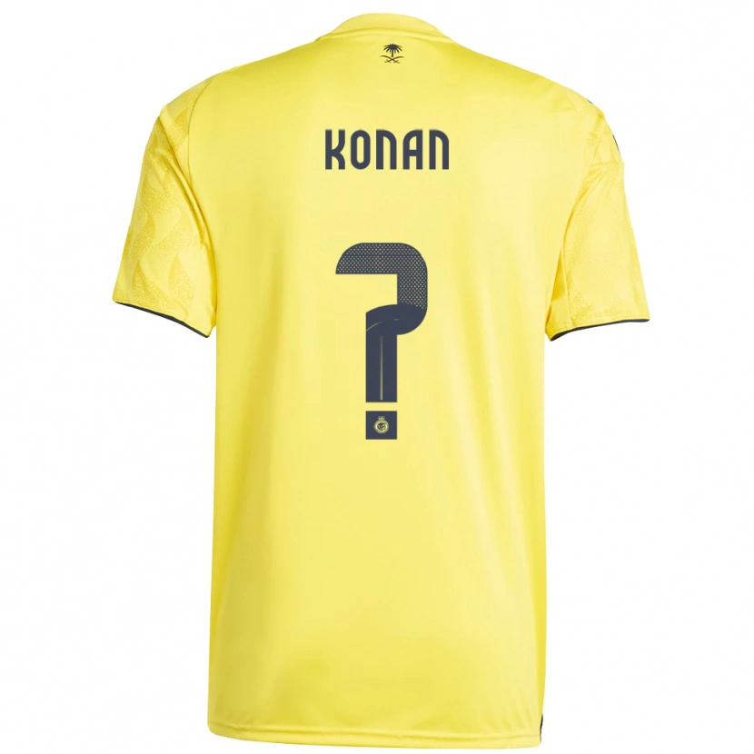 Danxen Dames Ghislain Konan #0 Geel Zwart Thuisshirt Thuistenue 2025/26 T-Shirt België