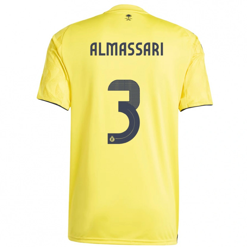 Danxen Dames Wadha Almassari #3 Geel Zwart Thuisshirt Thuistenue 2025/26 T-Shirt België