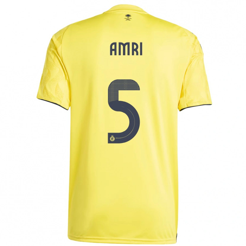 Danxen Dames Abdulelah Al-Amri #5 Geel Zwart Thuisshirt Thuistenue 2025/26 T-Shirt België